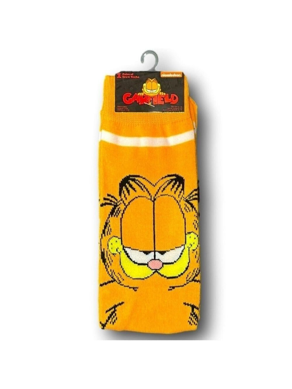 4/$25 Garfield Novelty Socks Unisex Cartoon Character Garfield New